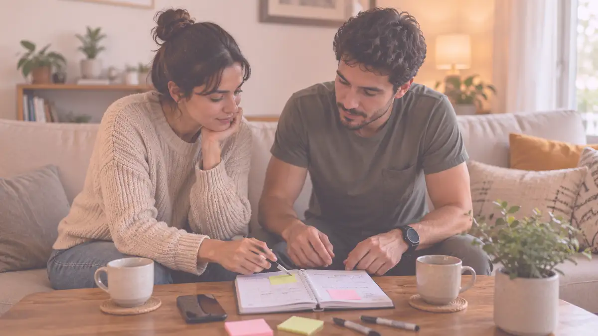 Pareja conversando sobre acuerdos y convivencia con TDAH - Mi pareja tiene TDAH